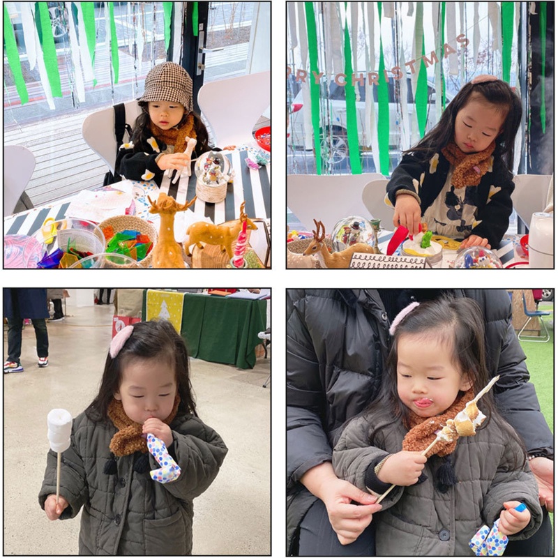 Khăn Choàng Cổ Dày Dặn Giữ Ấm Mùa Đông Cho Bé