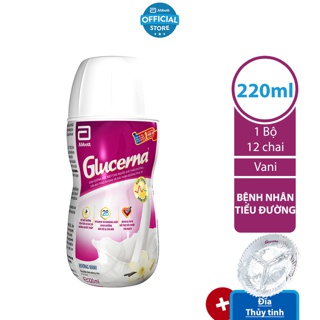Bộ 12 chai Sữa nước dành cho người bị tiểu đường Glucerna 220ml