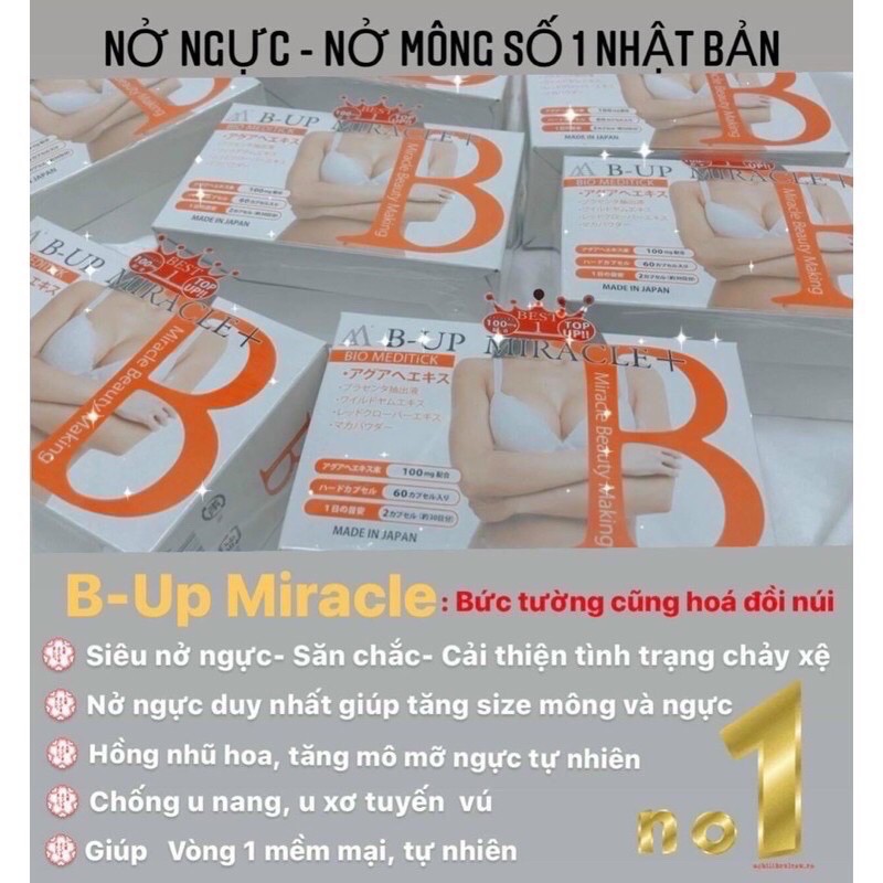 [ Tặng 2 Mask MLAB] Nở Ngực & Mông B-up Miracle +