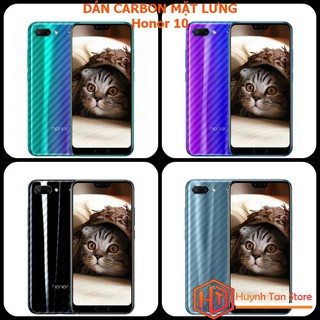 Miếng dán decal carbon mặt sau Huawei Honor 10 chống trày mặt lưng