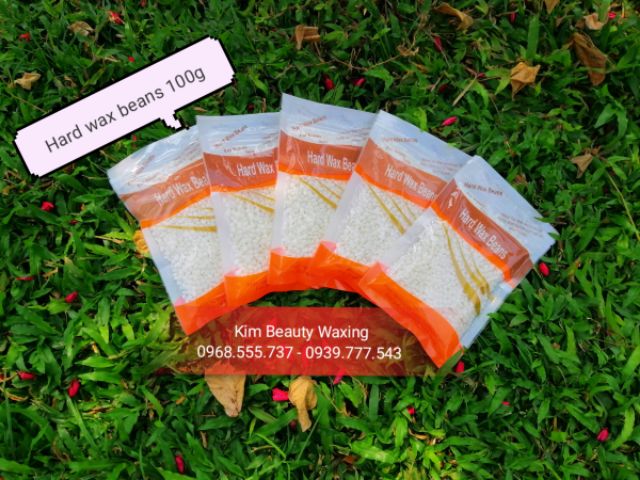 100g Sáp wax viên Hard wax beans Preal Bikini cho da nhạy cảm không thâm da tặng kem que gỗ