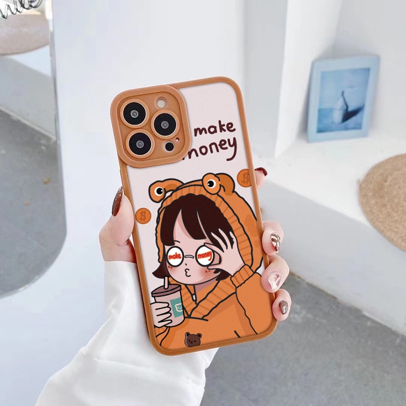 Ốp lưng iphone cạnh vuông lỗ camera lovely girl 6/6splus/7/7plus/8/8plus/x/xr/xs/11/12/13/pro/max/plus/promax-Awifi M3-1