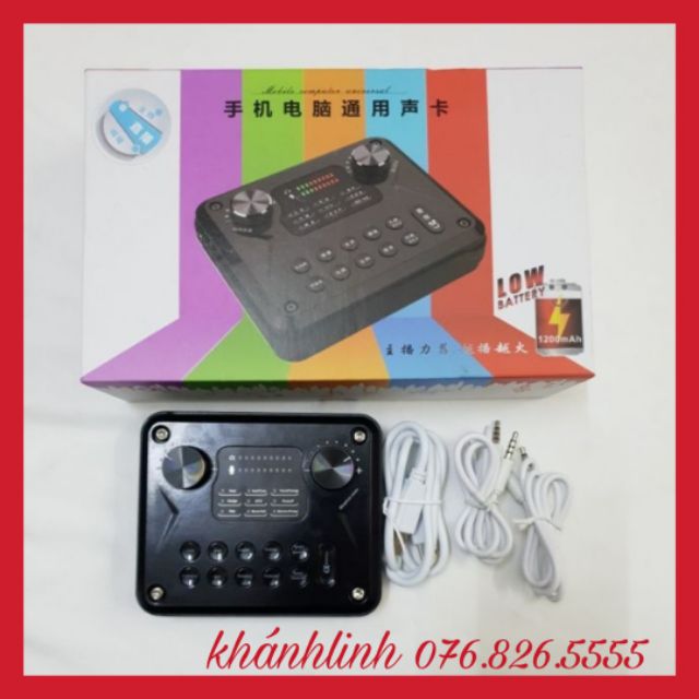 SOUND CARD ÂM THANH T8 H2 PRO CÓ AUTO TUNE BH 6 THÁNG ĐỔI MỚI