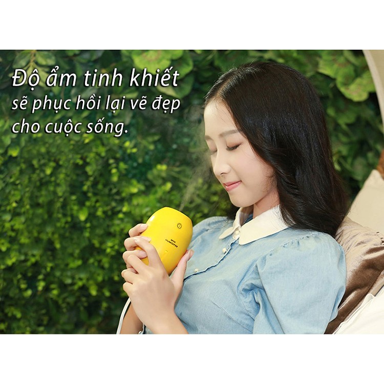 Máy Tạo Độ Ẩm Phun Sương LEMON MINI,Âm Thanh Phun Sương Yên Lặng ,Phù Hợp Cho Phòng Làm Việc, Phòng Ngủ