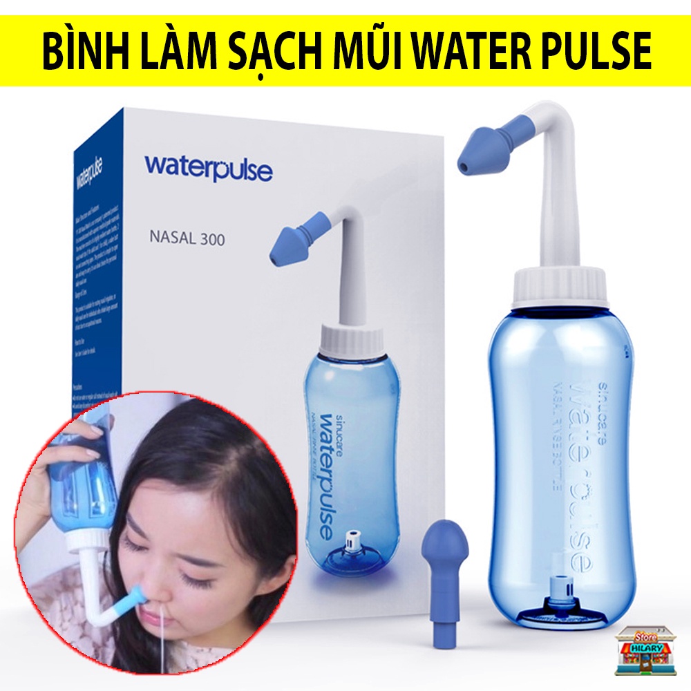 Bình Rửa Mũi Water Pulse Giúp Làm Sạch Khoang Mũi, Loại Bỏ Bụi Bẩn, Phấn Hoa, Trị Viêm Xoang