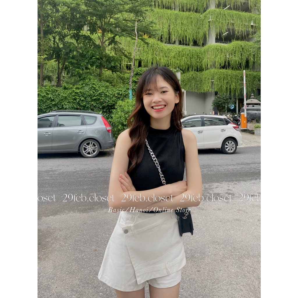 Quần short kaki giả váy vạt chéo - 29feb.closet - Q36