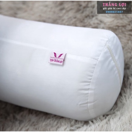 Gối bông gòn Thắng Lợi, ôm 20x60 gối bông gòn chính hãng, 100% polyester do Công ty Thắng Lợi sản xuất, vệ sinh dễ dàng