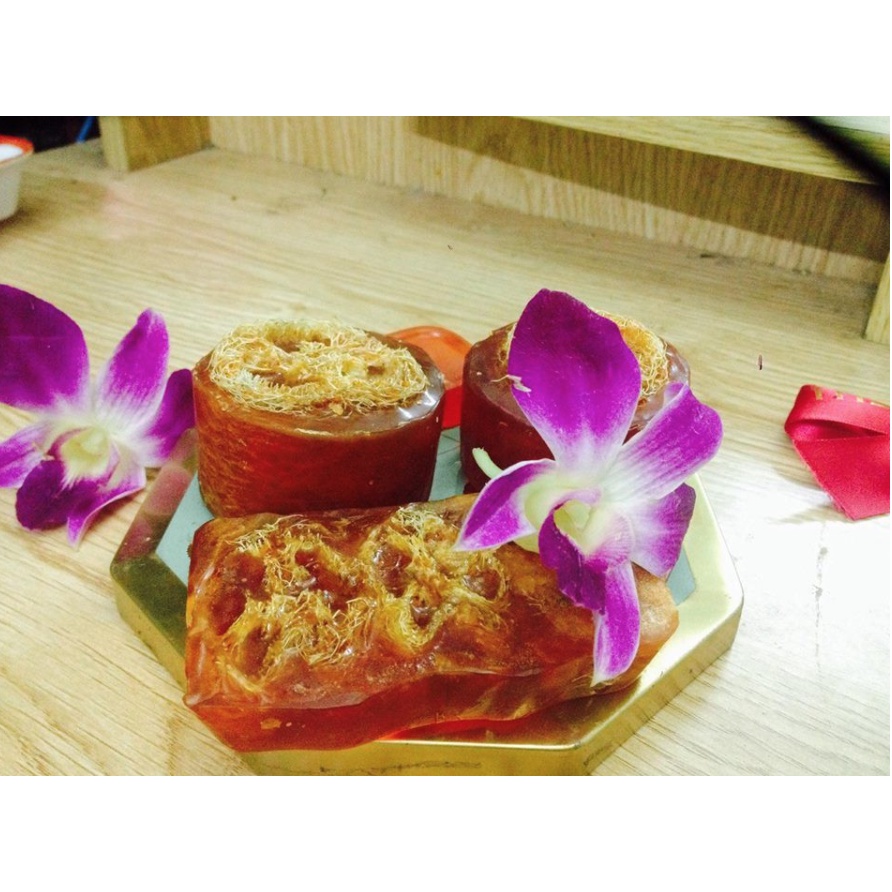 Combo 100 miếng xơ mướp khô khúc 1cm làm xà phòng handmade, xà phòng sinh dược, thân thiện môi trường