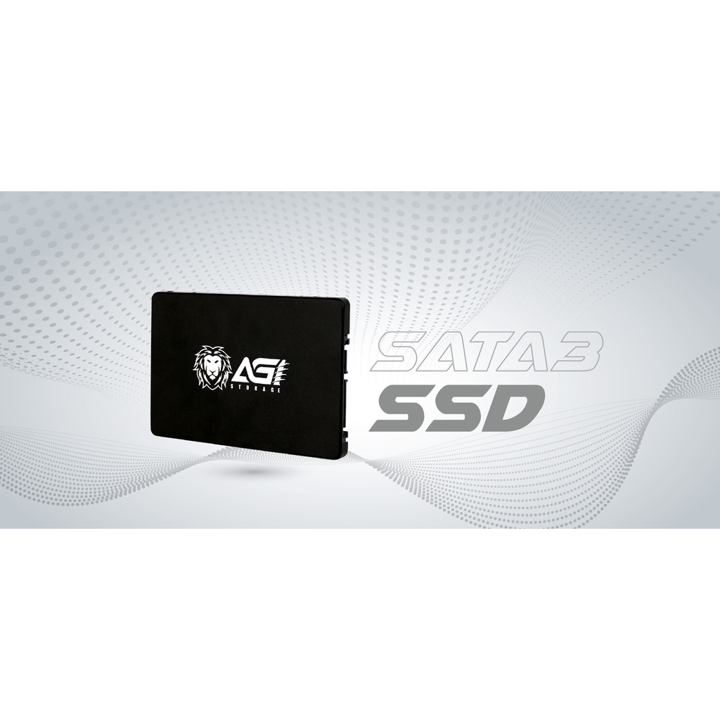 Ổ cứng SSD 256GB - 128Gb AGI Sata III, 6 Gb/s, 2"5 Inch - Màu Đen - Công nghệ 3D MLC NAND - Hàng Chính Hãng