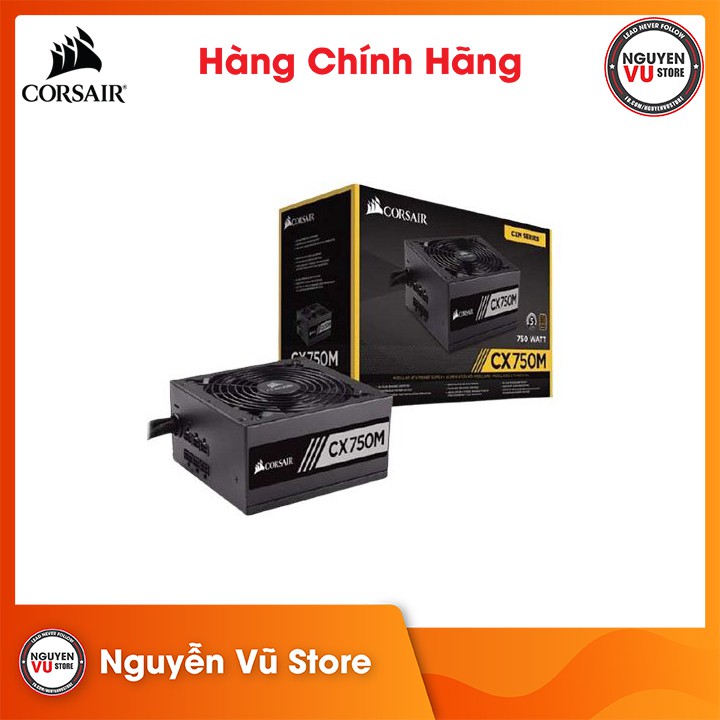 Nguồn máy tính Corsair CX750M (CP9020061NA) Hàng Chính Hãng