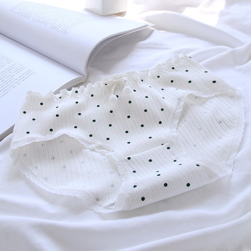 Quần Lót Nữ Cotton Chất Đẹp Dâu Xanh Green