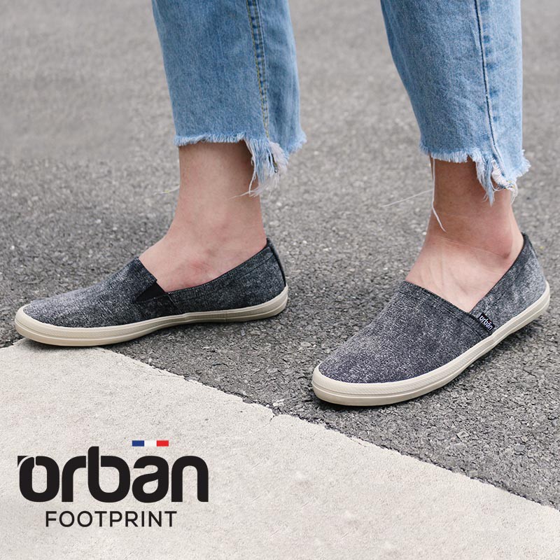 Giày slipon nam Urban UM1815 Bò mài đen | BigBuy360 - bigbuy360.vn