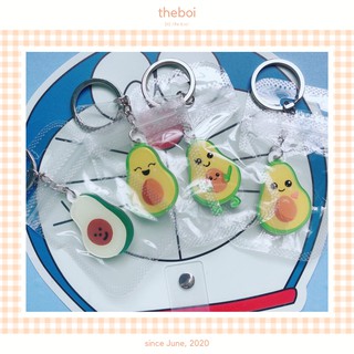 Móc Khoá Nhựa Quả Bơ Ngộ Nghĩnh Dễ Thương