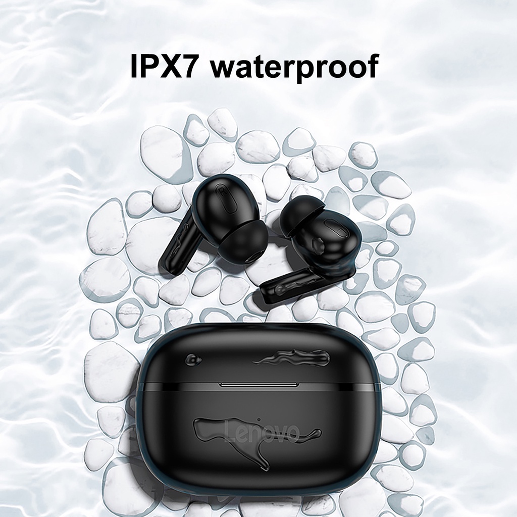 Cặp Tai Nghe Nhét Tai Lenovo Ht05 Mini Không Dây Tương Thích Với Phiên Bản Bluetooth 5.0 Chống Nước Ipx5 Có Mic
