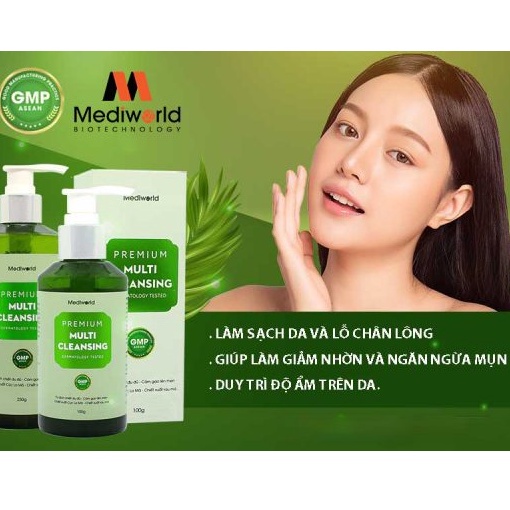 PREMIUM MULTI CLEANSING | Sữa Rửa Mặt Sạch Sâu- Giảm Nhờn MEDIWORLD