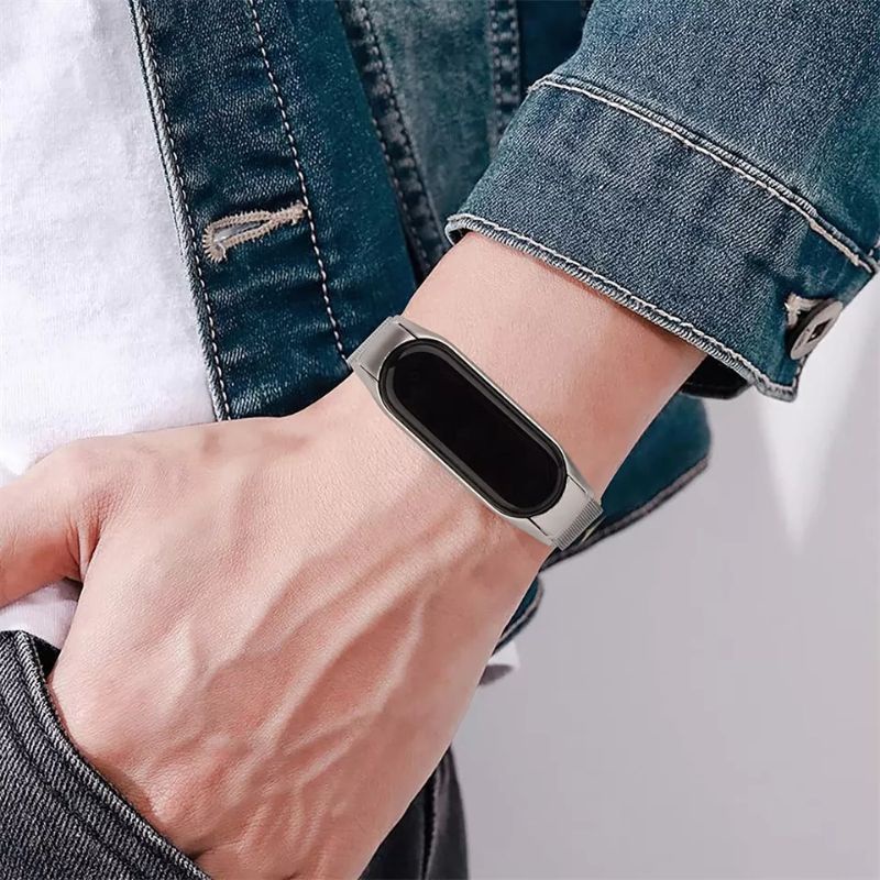 Miband 7 - Dây đeo chất liệu Milanese cao cấp dành cho đồng hồ Xiaomi Miband 7
