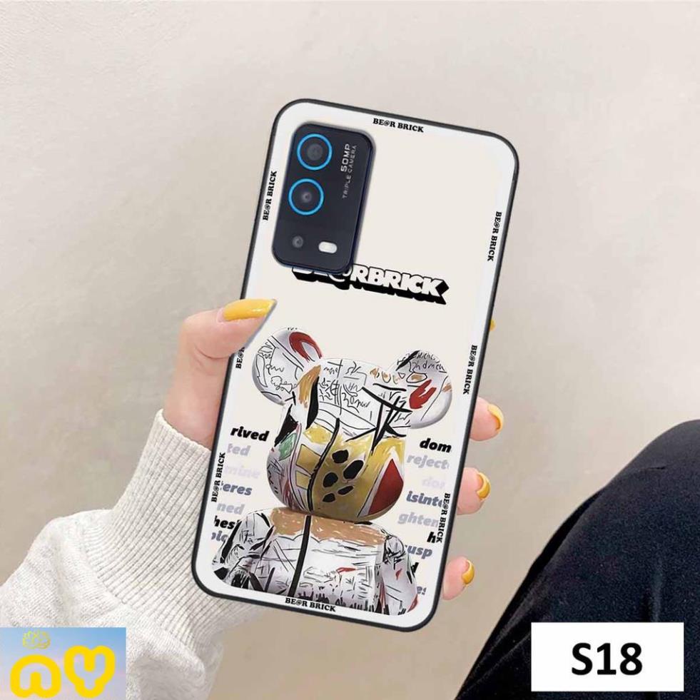 Ốp lưng Oppo A54 / A55 be@r brick mars thời trang, Ốp lưng lưng điện thoại viền dẻo siêu chất Như Ý