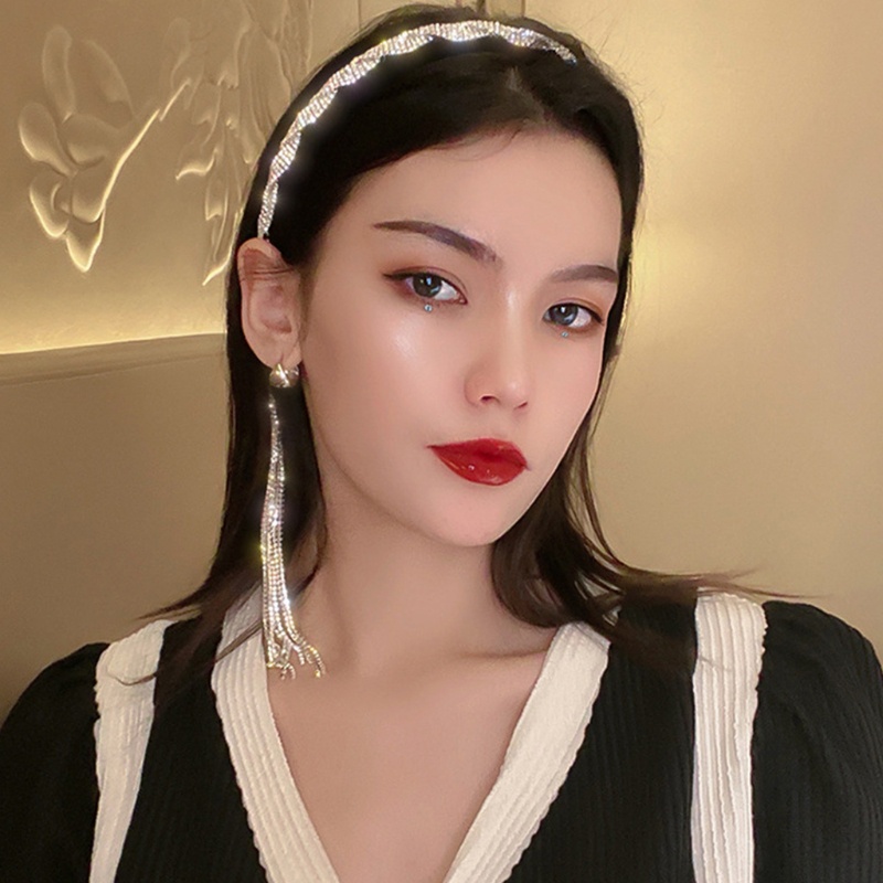 Băng Đô Đính Đá Và Ngọc Trai Lấp Lánh Thời Trang Cho Nữ