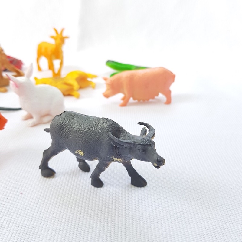 Bộ Đồ Chơi Thú 12 Con Giáp, Động Vật Bằng Nhựa An Toàn Cho Béo