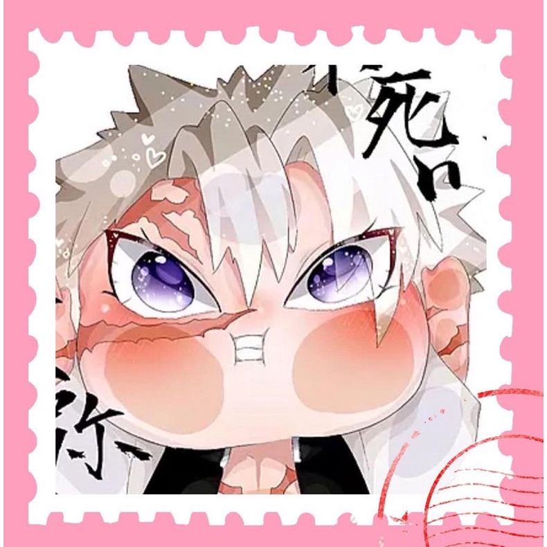 Sticker tem thư Kimetsu no yaiba 16 cái khác nhau/ / hình dán tem thư anime Kimetsu no yaiba