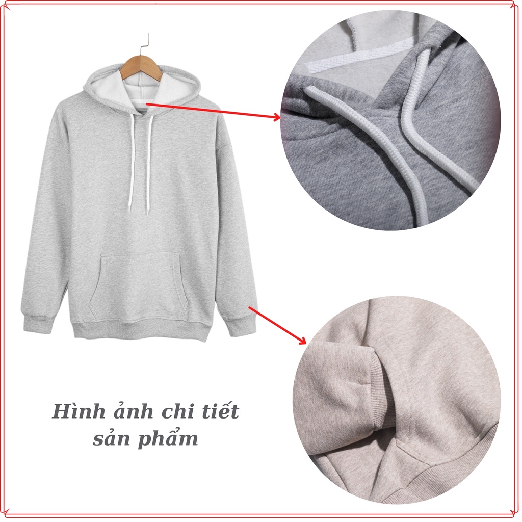 [Mã 12FASHIONSALE1 giảm 10K đơn 50K] Áo Hoodie UNISEX Nam Nữ BASIC Cao cấp có chữ in họa tiết đẹp - Hot Trend | BigBuy360 - bigbuy360.vn