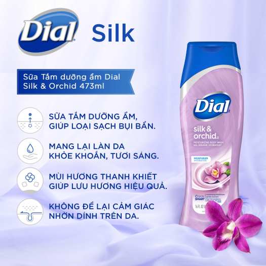 Sữa tắm dưỡng da Dial Gold, Spring water, LAVENDER & JASMINE, Muối hông Hymalayan 473ml - Made in USA