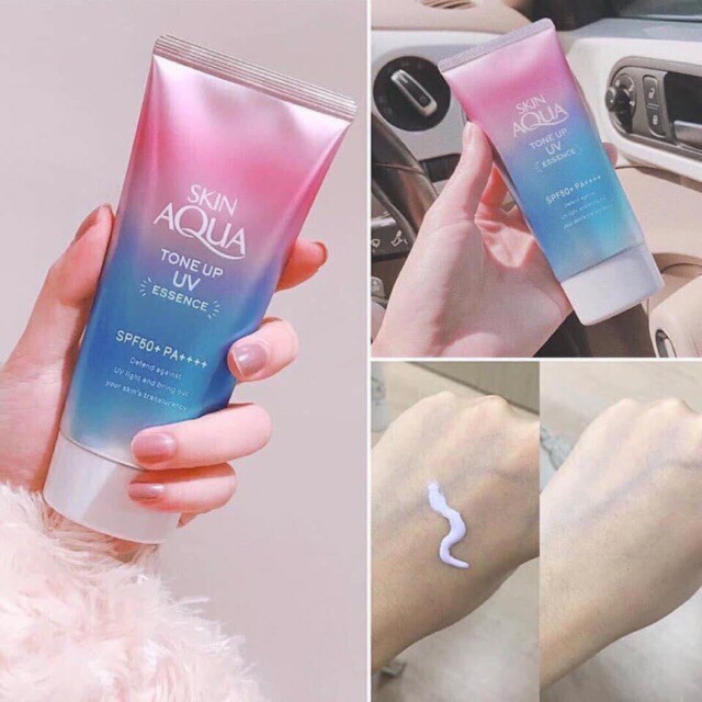 Kem chống nắng SUNPLAY Skin Aqua Tone Up Milk sáng da giữ nước- HONGS BEAUTY