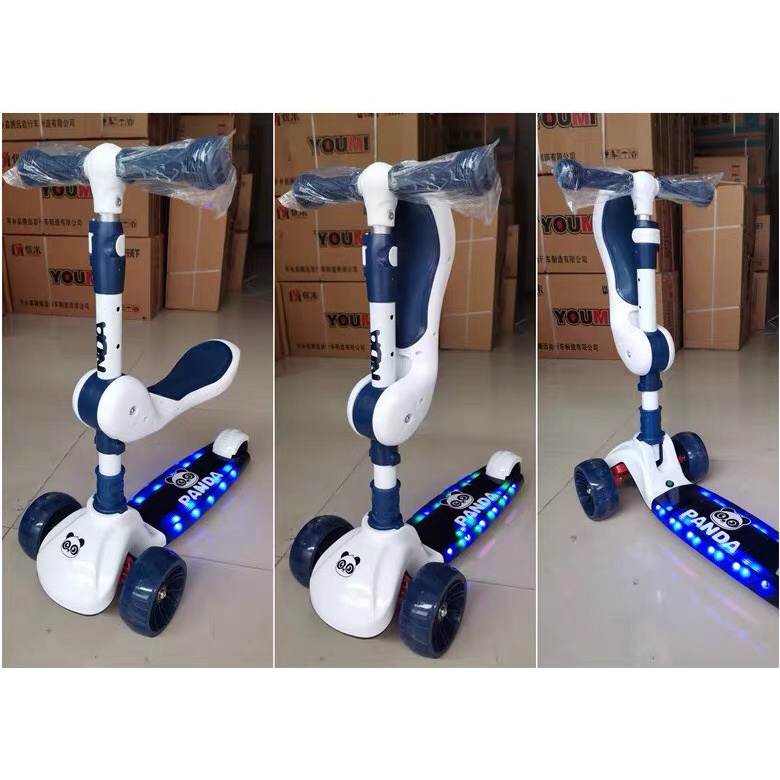 Xe trượt scooter 3 in 1 3 bánh phát sáng có đèn có nhạc cho bé (hàng xịn)