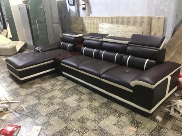 Ghế sofa chữ U Cao Cấp kích thước lớn ( nhiều màu)kèm đôn thông minh