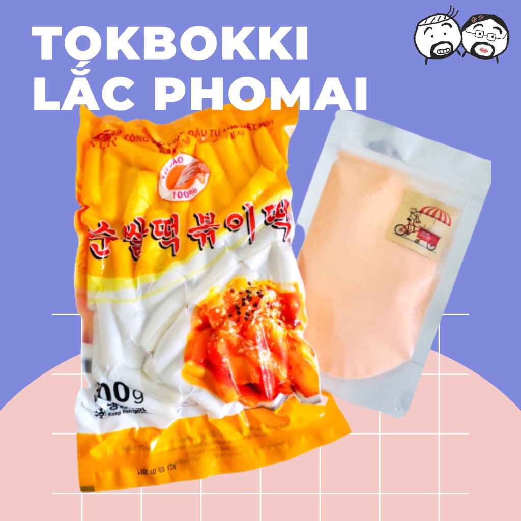 Bánh Gạo Hàn Quốc Cay; Tokbokki Nhân Phô Mai, Tokbokki Kèm Sốt, Bột Phô Mai 🍲Giao HỎA TỐC nội thành Hà Nội🍲 Bánh Gạo Cay