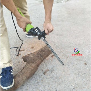 Phụ kiện chuyển đổi máy cắt mài cầm tay thành máy cưa xích đa năng
