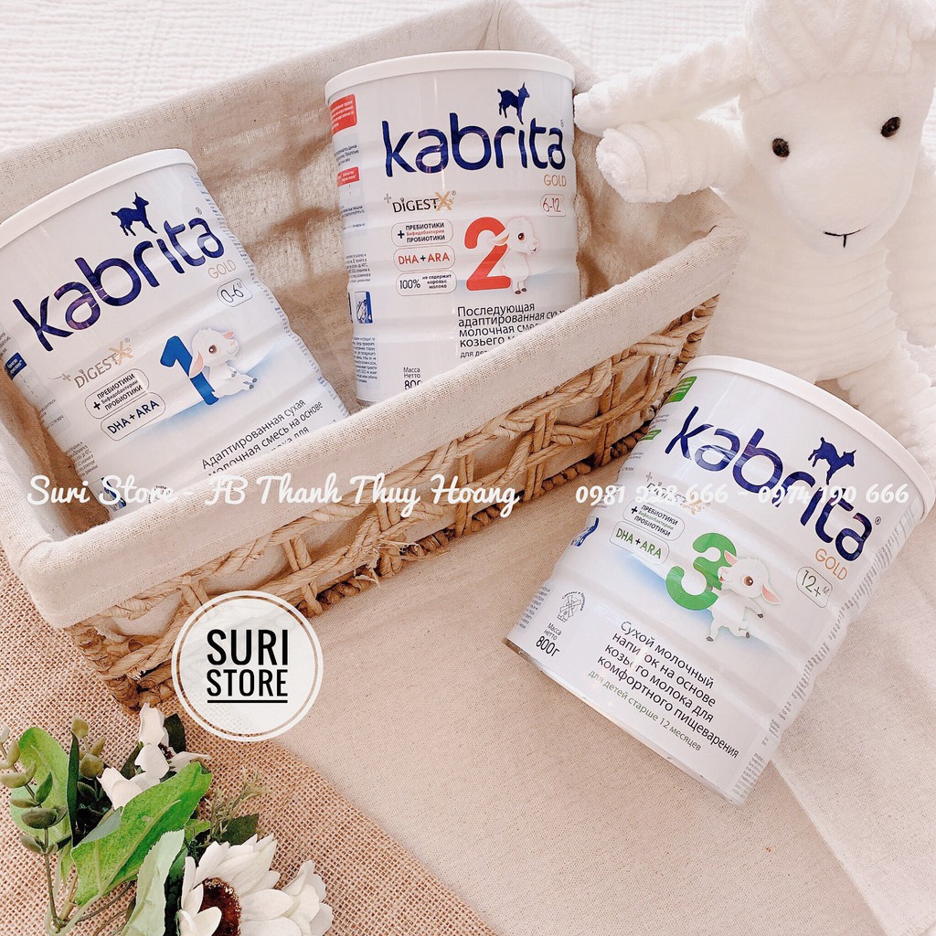 Sữa Dê Nga Kabrita  800g Số 1,2,3