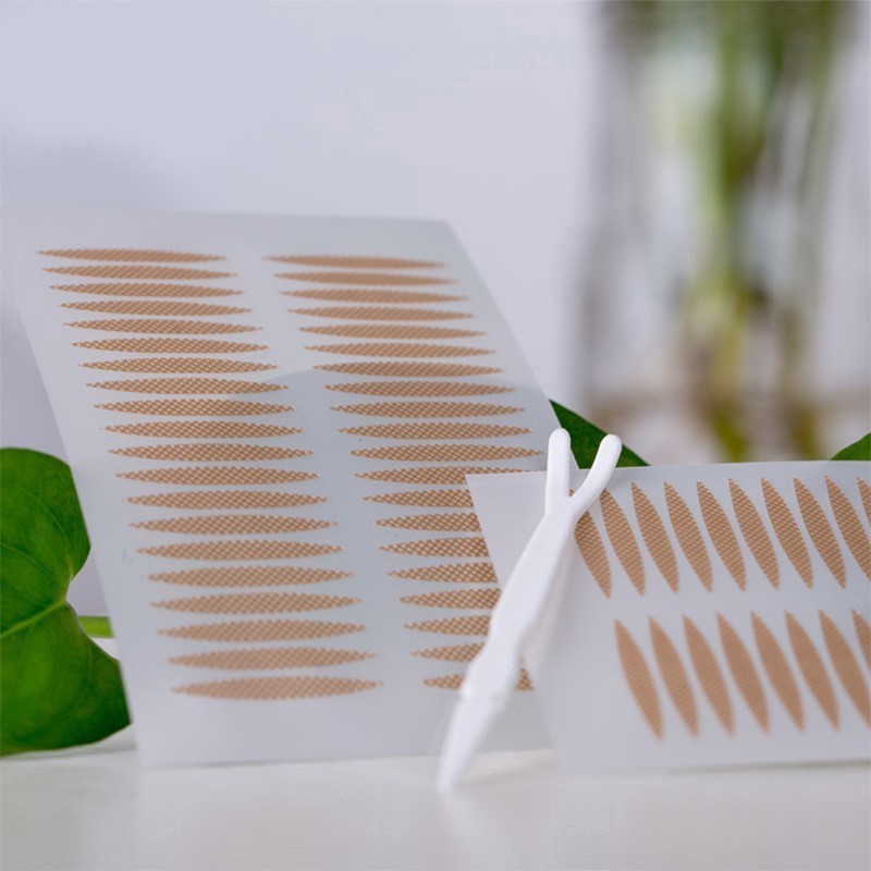 Bộ 20 miếng sticker ren lưới hình ô liu hai mặt vô hình siêu dính dùng để tạo mắt hai mí tiện dụng | BigBuy360 - bigbuy360.vn