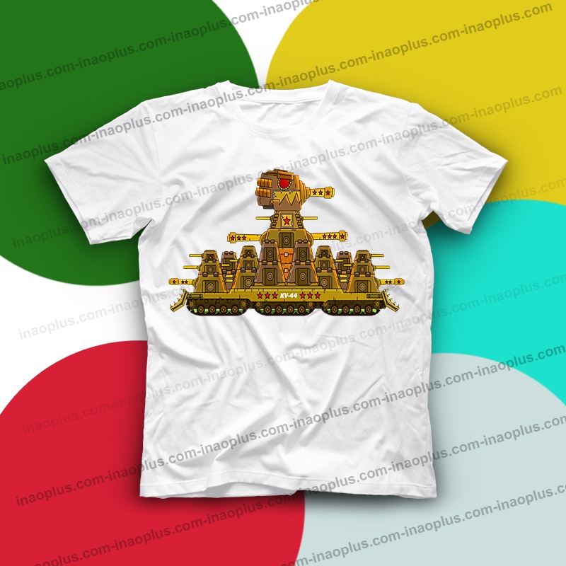 In áo hình xe tăng kv 44-phim hoat hinh xe tang KV-44