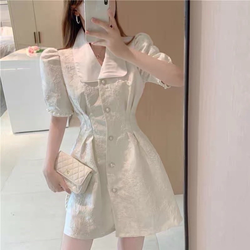 Đầm tiểu thư dáng ngắn dày dặn HQ