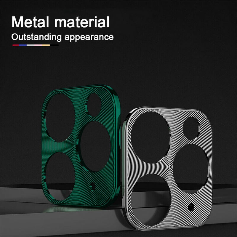 For Apple iPhone 11 Pro Max Back Camera Lens Metal Ring Cover Protector Cases