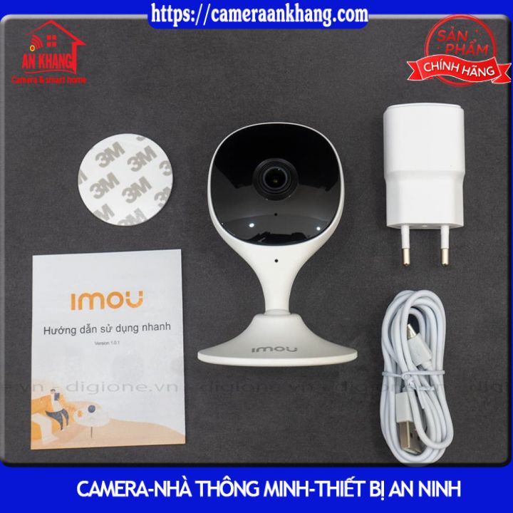 Camera Imou Cue 2C  2M Full HD 1080P chuẩn Nén H.265 tiết kiệm bộ nhớ ,Micro Tích Hợp