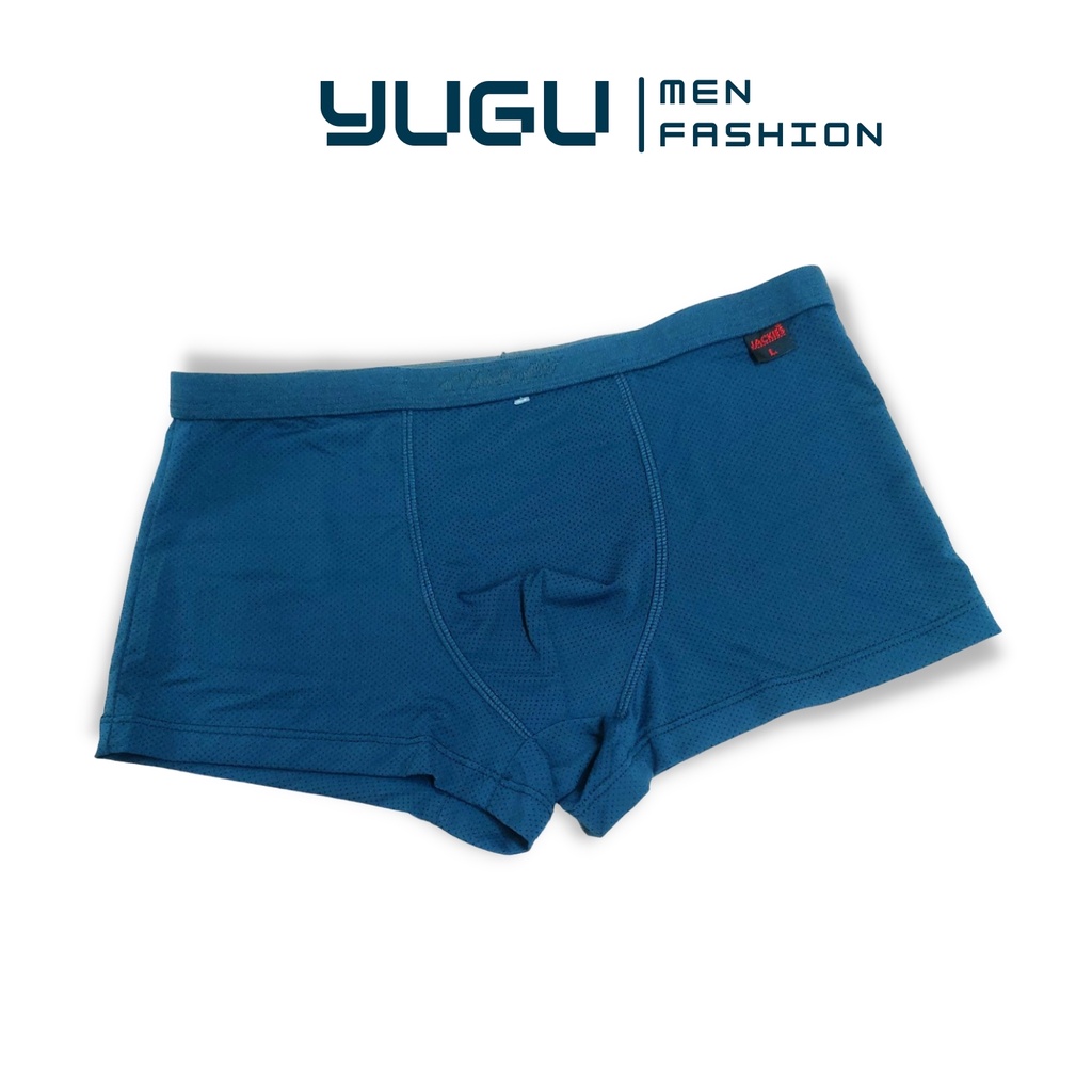 Quần sịp đùi nam JACKIES LH06 -YUGU- Quần lót nam boxer lưới cotton cao cấp Việt Nam mát lạnh 40kg-90kg,1 chiếc, che tên