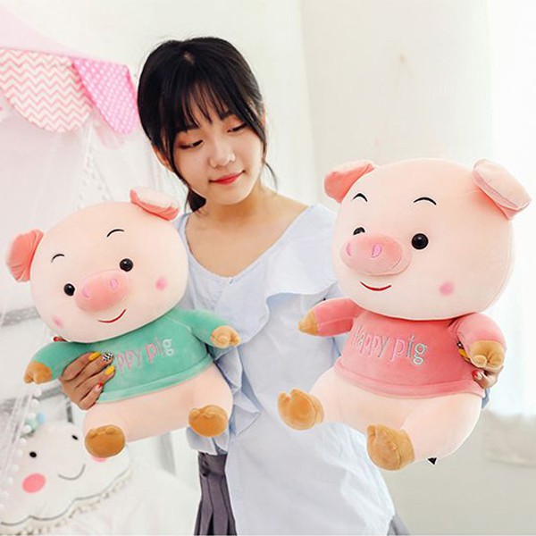 GẤU BÔNG HEO HAPPY PIG, LỢN HAPPY PIG DỄ THƯƠNG  VẢI MINISO SIÊU MỊN, AN TOÀN, HÀNG LOẠI 1