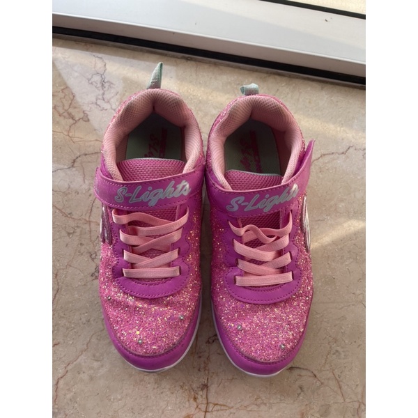 🇺🇸Giày thể thao  hiệu Sketchers  có đèn cho bé gái size 36 🇺🇸