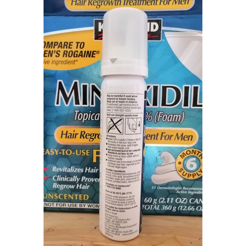 Thuốc mọc râu tóc Minoxidil 5% dạng Bọt