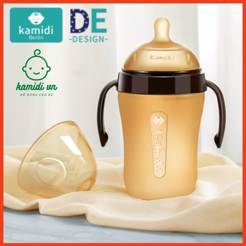 Bình Sữa Kamidi Silicon Chính Hãng Chống Sặc Chống Tràn 150Ml Và 250Ml