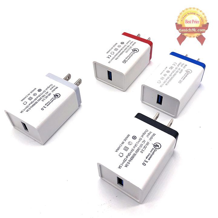 Cốc sạc nhanh QC 3.0 18W Qualcom Quick Charge Adapter