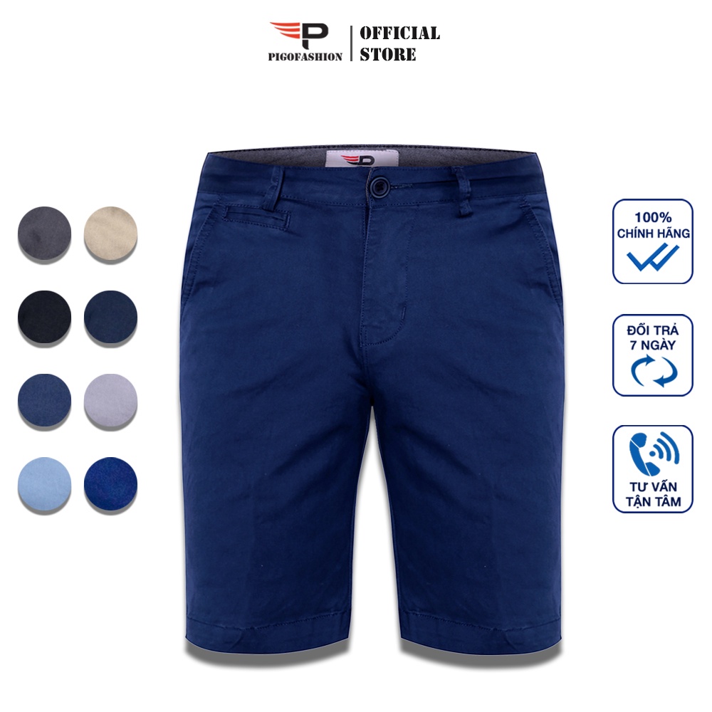 Quần short kaki vải co giãn nhẹ cao cấp SPMPSK03 - PigoFashion
