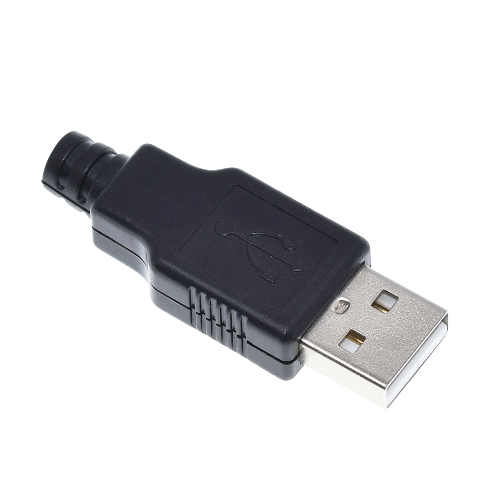 Set đầu cắm USB 4pin vỏ nhựa màu đen | BigBuy360 - bigbuy360.vn