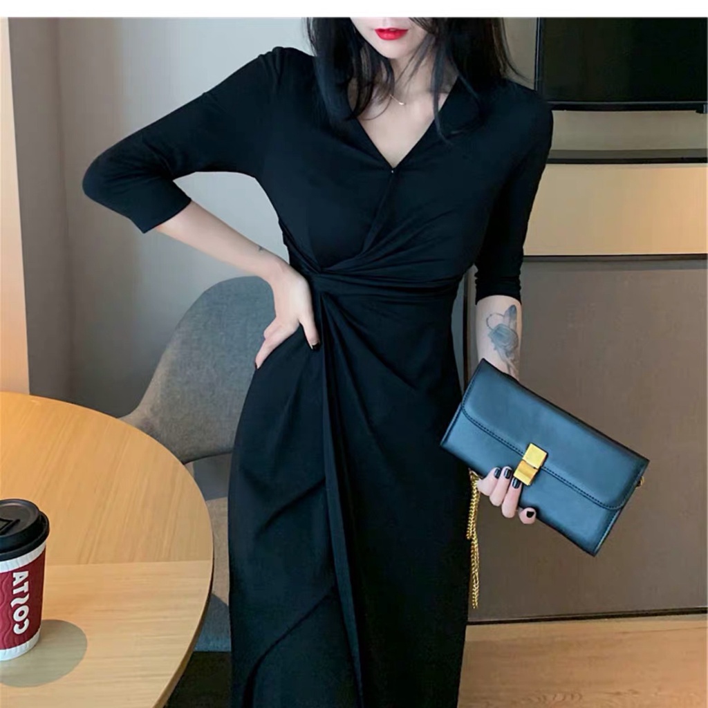 Váy nữ đầm vintage váy tiểu thư sang chảnh đầm bigsize nữ váy thiết kế cao cấp váy xẻ tà váy đi chơi đầm dài váy đi biển váy đi tiệc sang chảnh đầm đen đầm tay dài váy nữ xinh