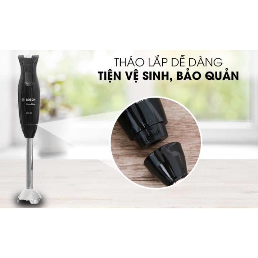Máy xay cầm tay Bosch HMH MSM2650B công suất 600w tiện dụng [Hàng Đức]