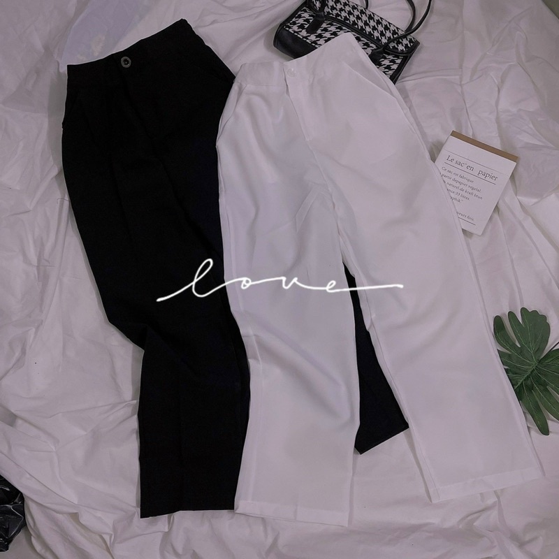 Set áo lụa trễ vai quần suông - CarotShop