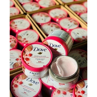 [BẢN MỸ KÈM BILL] Tẩy Da Chết Toàn Thân DOVE Exfoliating Body Polish 298g Mùi Lựu Và Bơ Hạt Mỡ