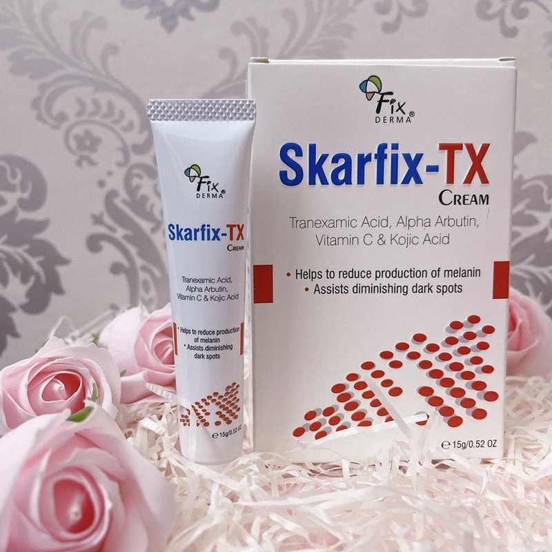 [Hàng Nhập Khẩu] KEM TRẮNG DA, MỜ THÂM, GIẢM NÁM FIXDERMA SKARFIX - TX CREAM 15GRAM